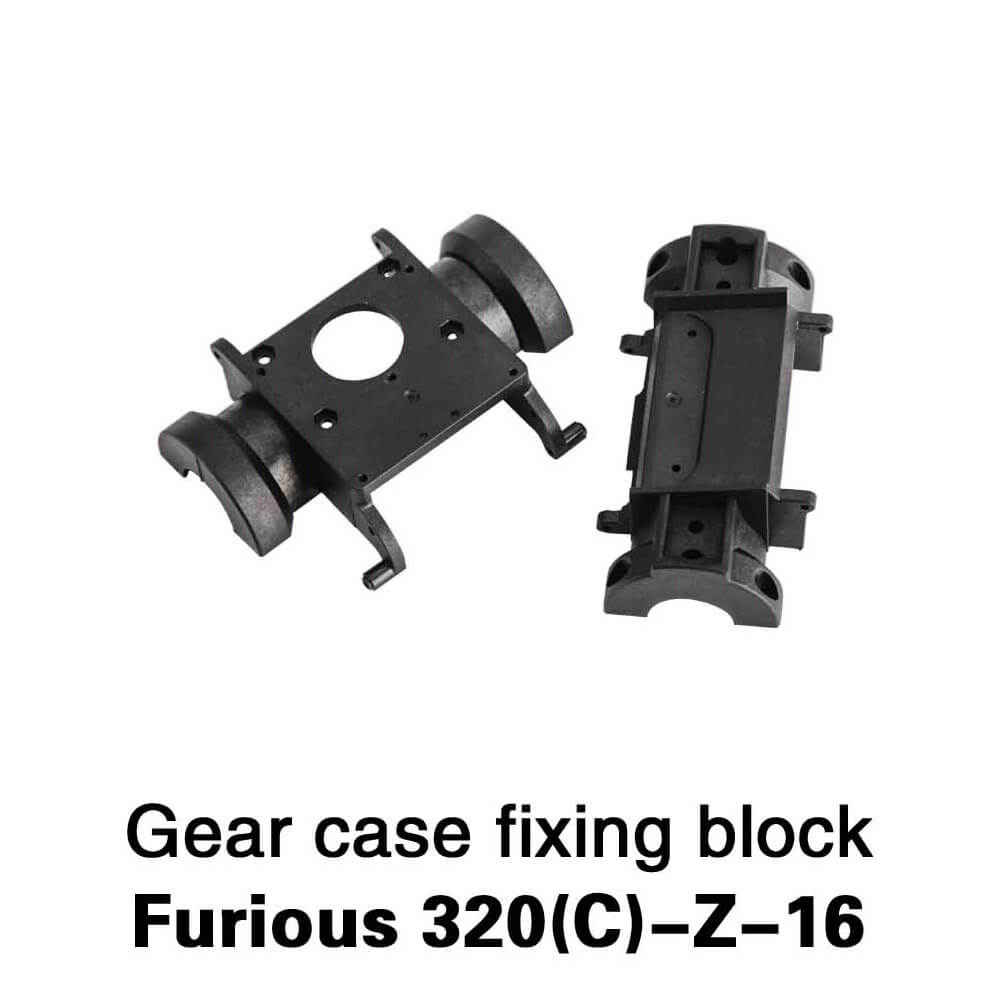 Spare Gear Box Fixing Block Set Fitting for Walkera Furious 320 320G 320C RC Model  -  BLACK