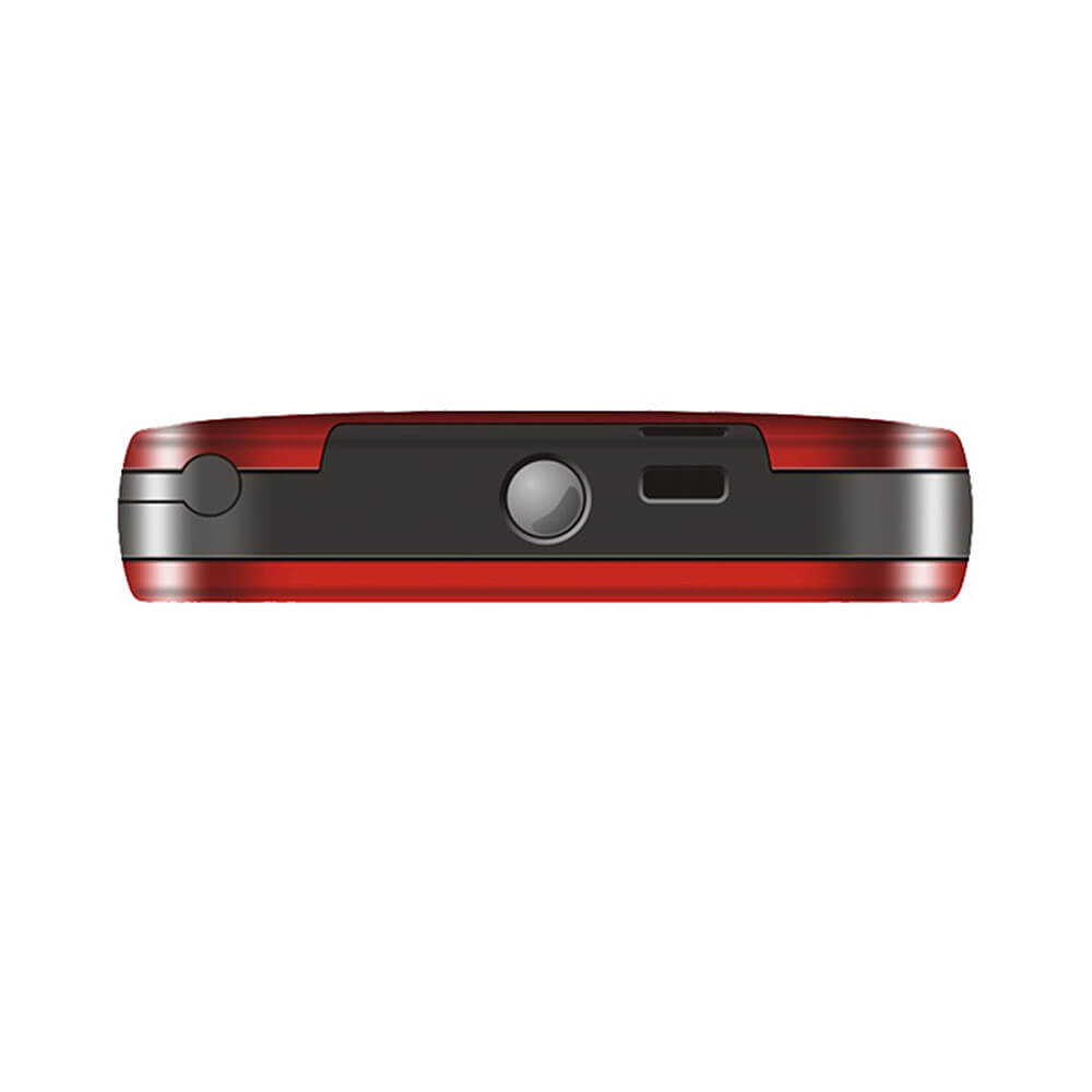 ZTE L580 2.3inch Old Man Mobile Phone MTK6250A 2.3 Inch Screen 32MB ROM+64MB RAM SOS FM Camera GSM 900/1800MHz MP3 LED flashlight  - Red