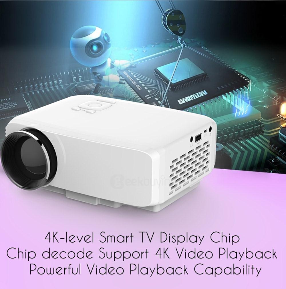 GP9S Mini LED Projector Home Theater Projector 1080P 800 Lumens 800x480 SD/HDMI/VGA/AV/USB