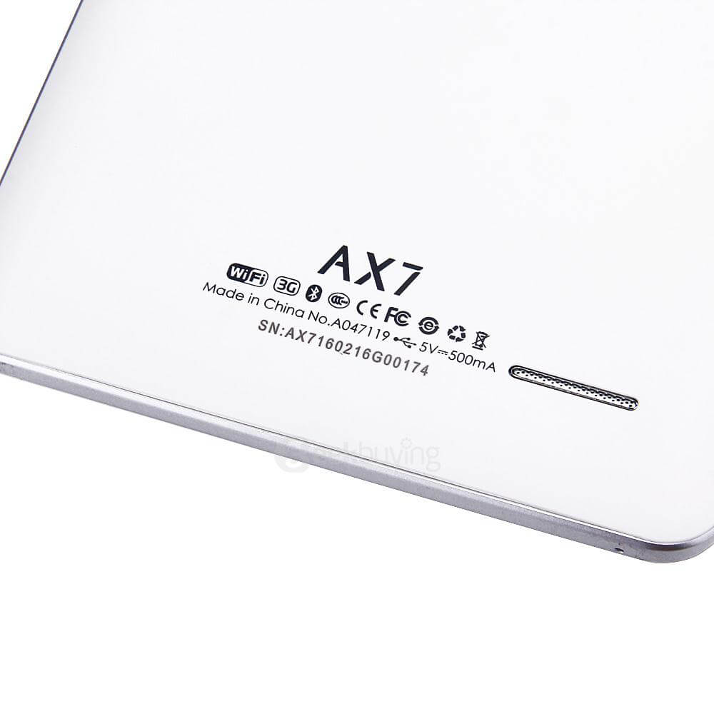 AINOL AX7 3G Phablet 7 Inch Android 4.4 1GB/16GB MTK8392 Octa Core 1.7GHz IPS 1920*1200 GPS Bluetooth - White