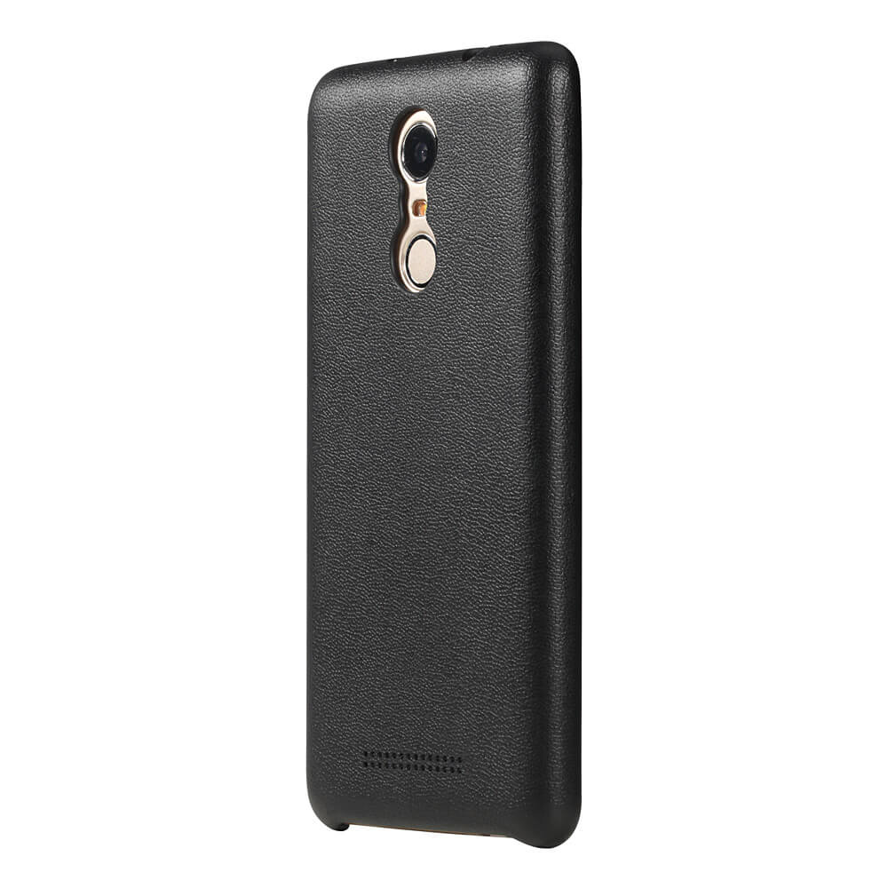 ROCK Touch Series Back Case For Xiaomi Redmi Note 3 Skin-like Hand Feeling Protective Shell Phone Cover - Black