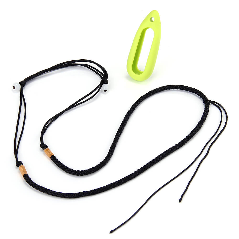 New Water Drop-shaped Silicone Necklace Pendant Case for Xiaomi Miband / 1S Smart Bracelets - Green