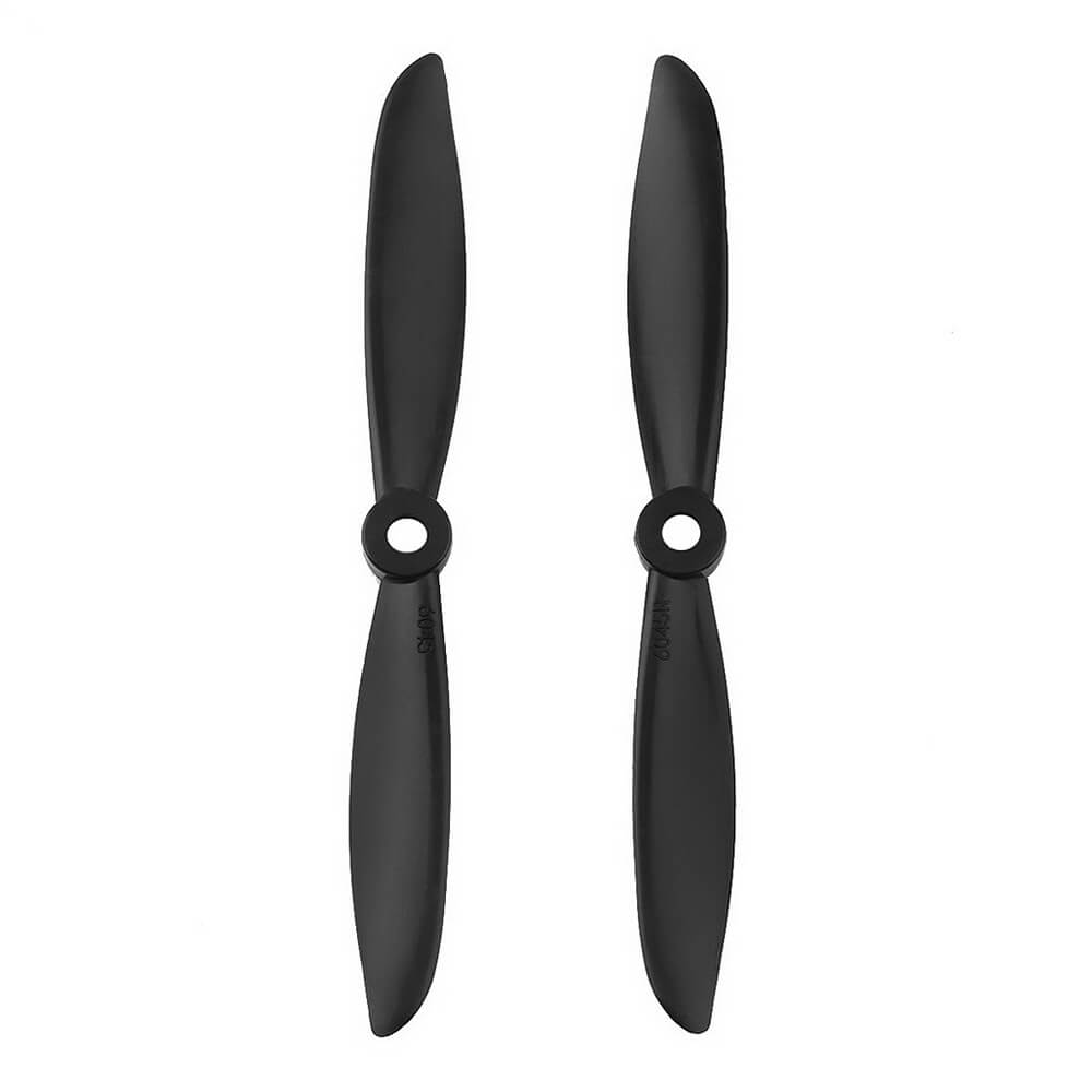 2 Pcs Prop 6045 6x4.5 Black Propeller Props CW CCW For Quadcopter QAV250
