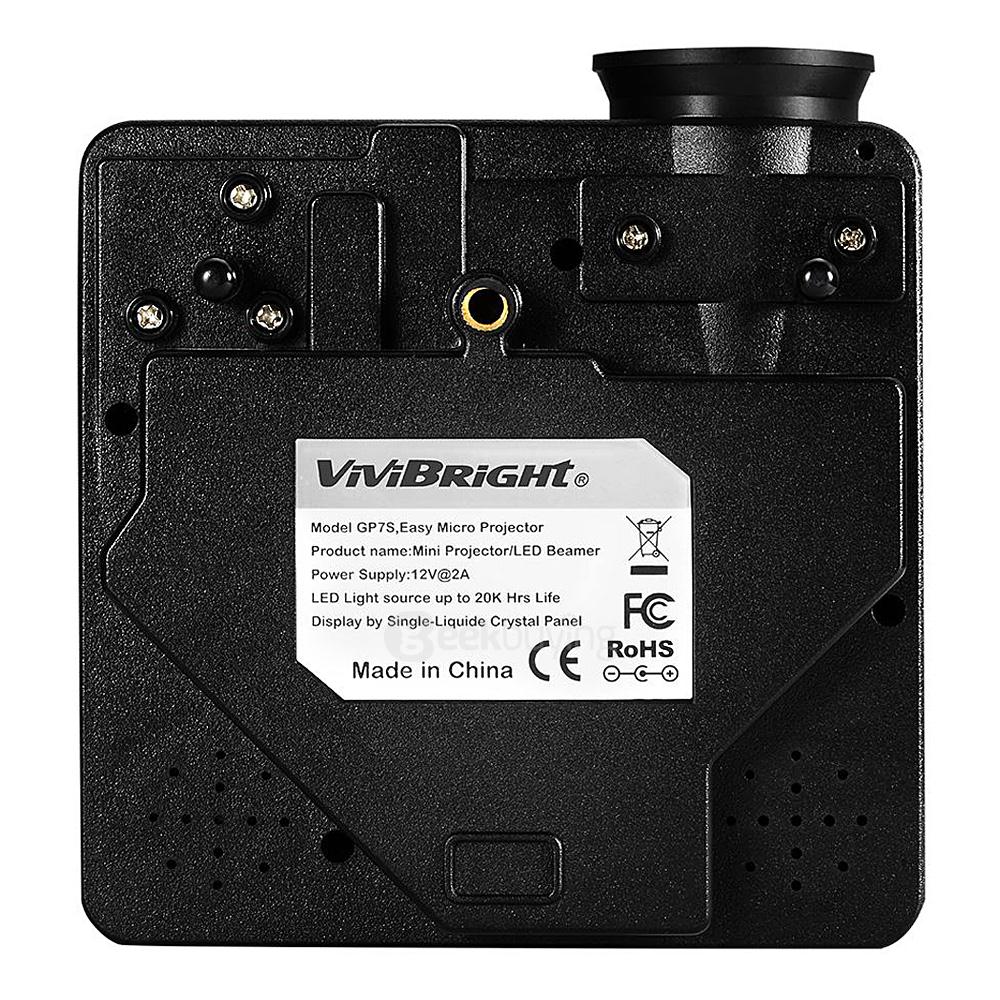 Vivibright GP7S Mini LCD Projector 480x320 200LM HDMI USB AV VGA LED Home Theater Projector