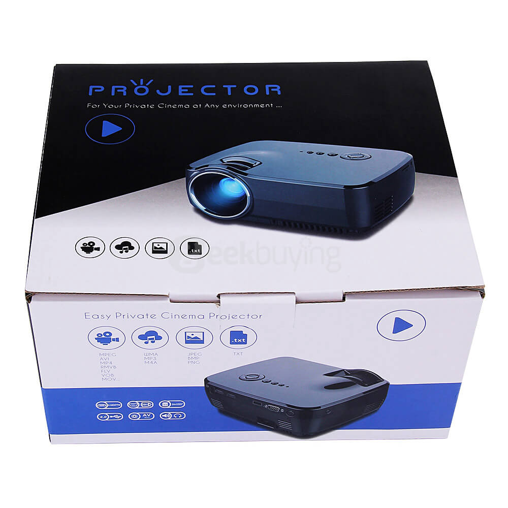 GP70 Mini LCD 1200LM LED Theater Home Projector HDMI 1080P FHD SD USB TV Beamer