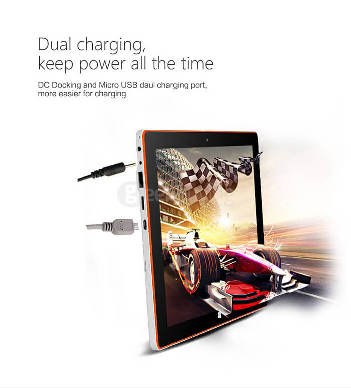 Jumper EZpad 4S 2in1 Ultrabook Tablet PC 10.6 inch Windows10 2GB/32GB Intel Cherry Trail Z8300 Quad Core 1.84GHz IPS 1366*768 HDMI - Black+White
