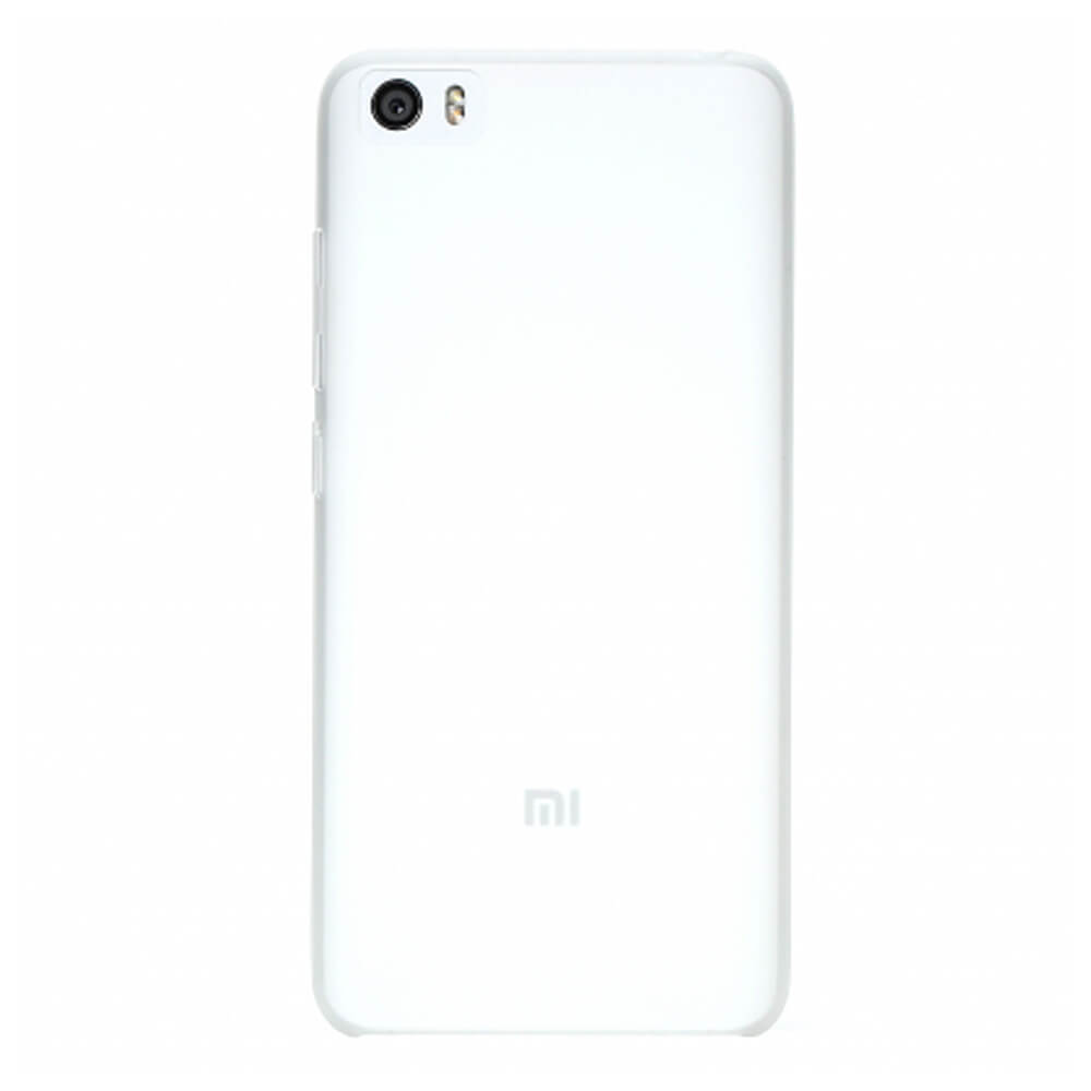 Original Case For Xiaomi Mi 5 Translucent Colorful Protective PC Back Cover - White