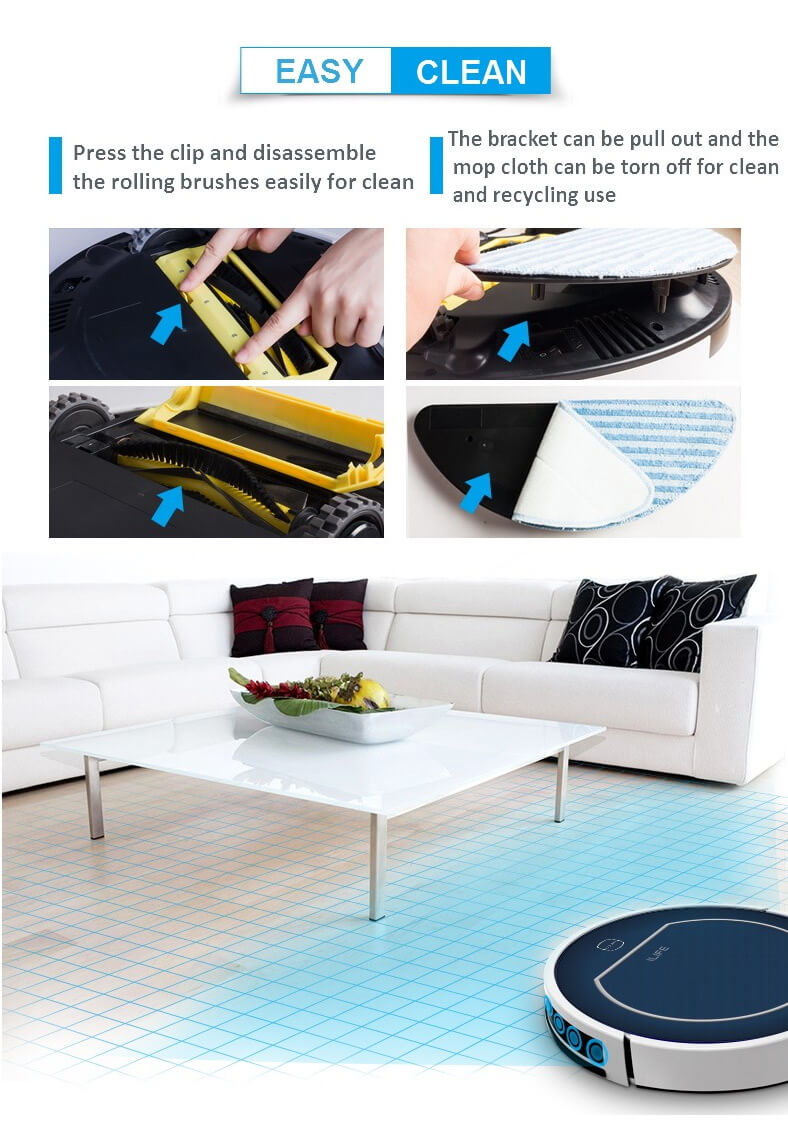 ILIFE V7 Robotic Vacuum Cleaner Sweeper