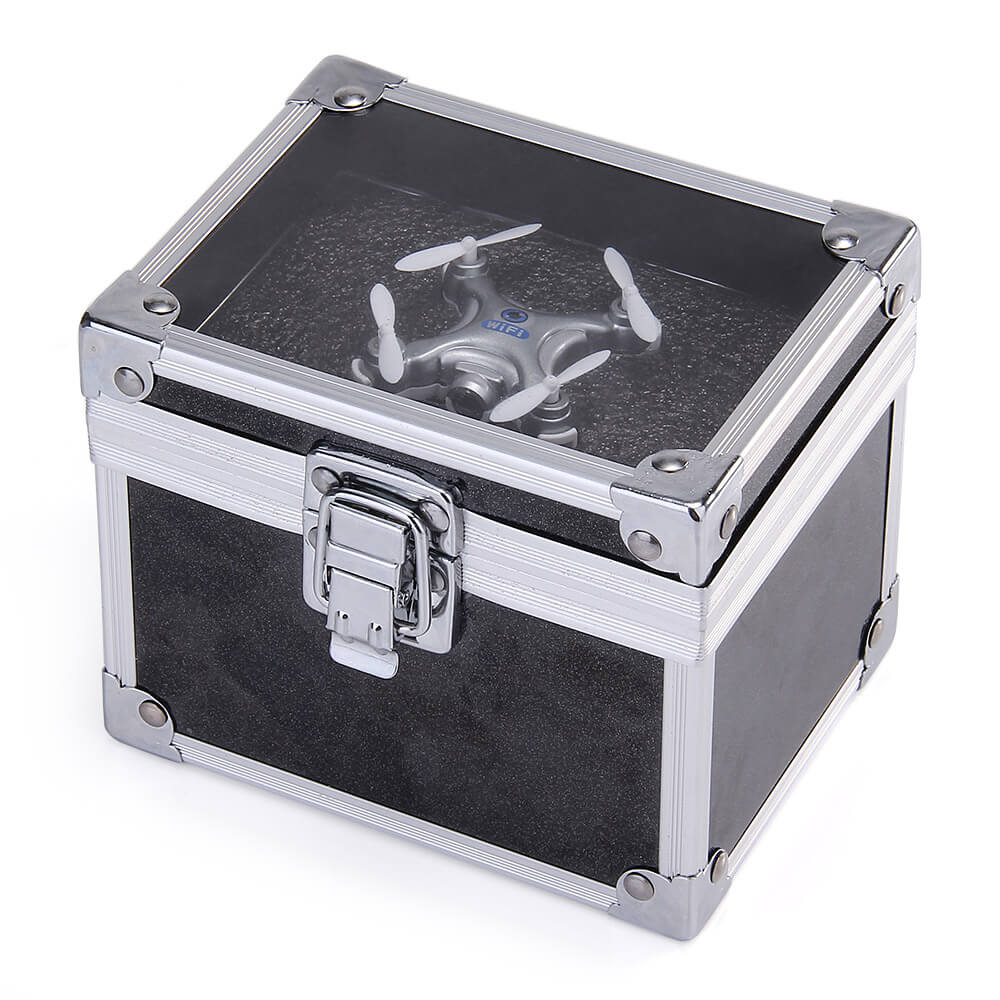 Cheerson CX-10W CX10W Mini Wifi FPV 0.3MP Camera LED 3D Flip 2.4G 4CH 6 Axis RC Quadcopter RTF - Dark Gray