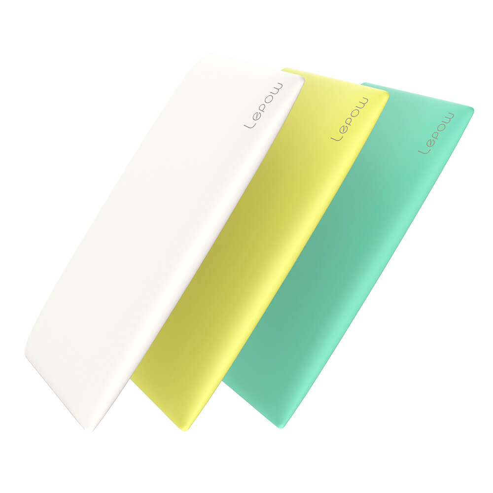 Lepow POKI Series 5000mah Portable Smart Power Bank External Battery - White