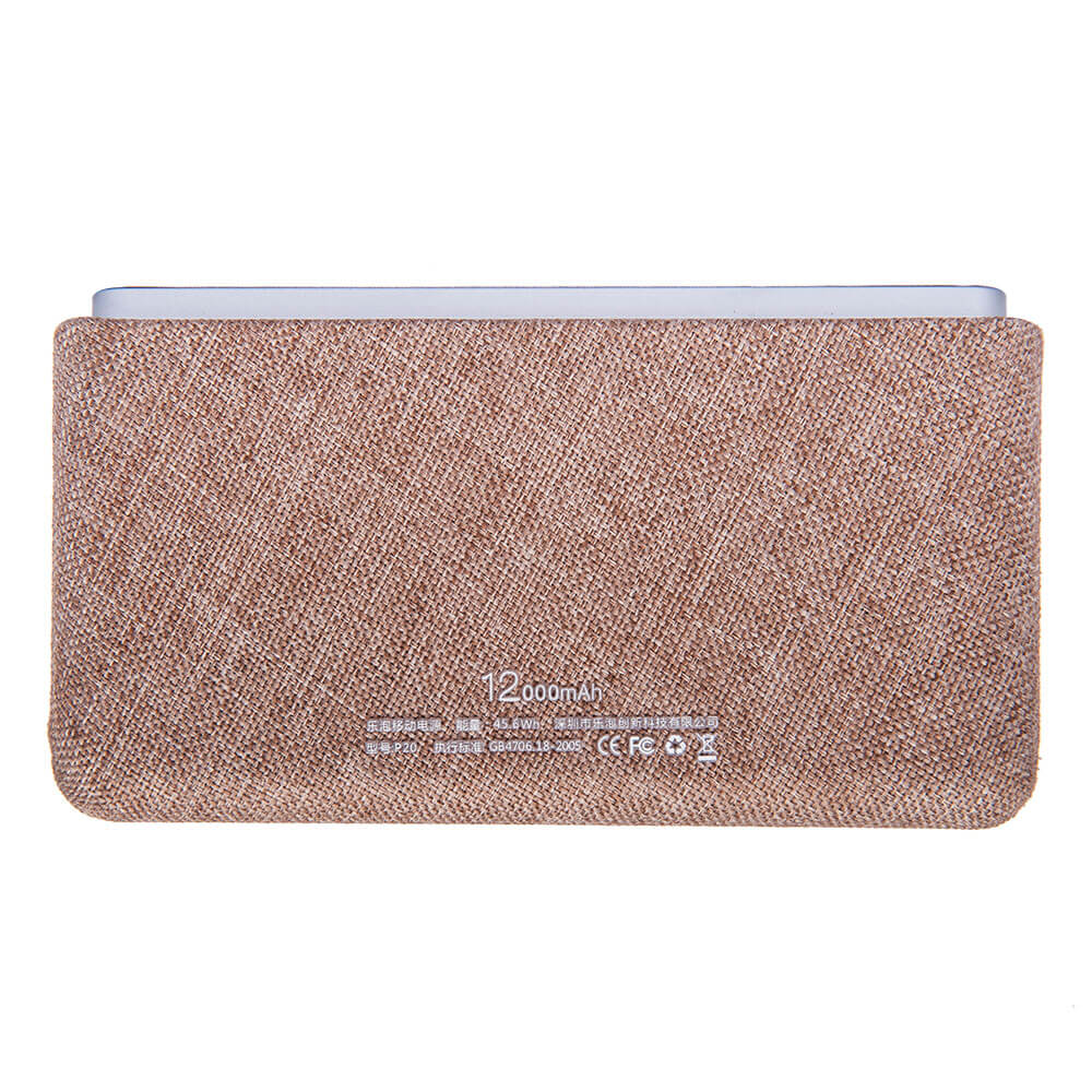 Lepow POKI Series 12000mah Portable Smart Power Bank External Battery - Brown
