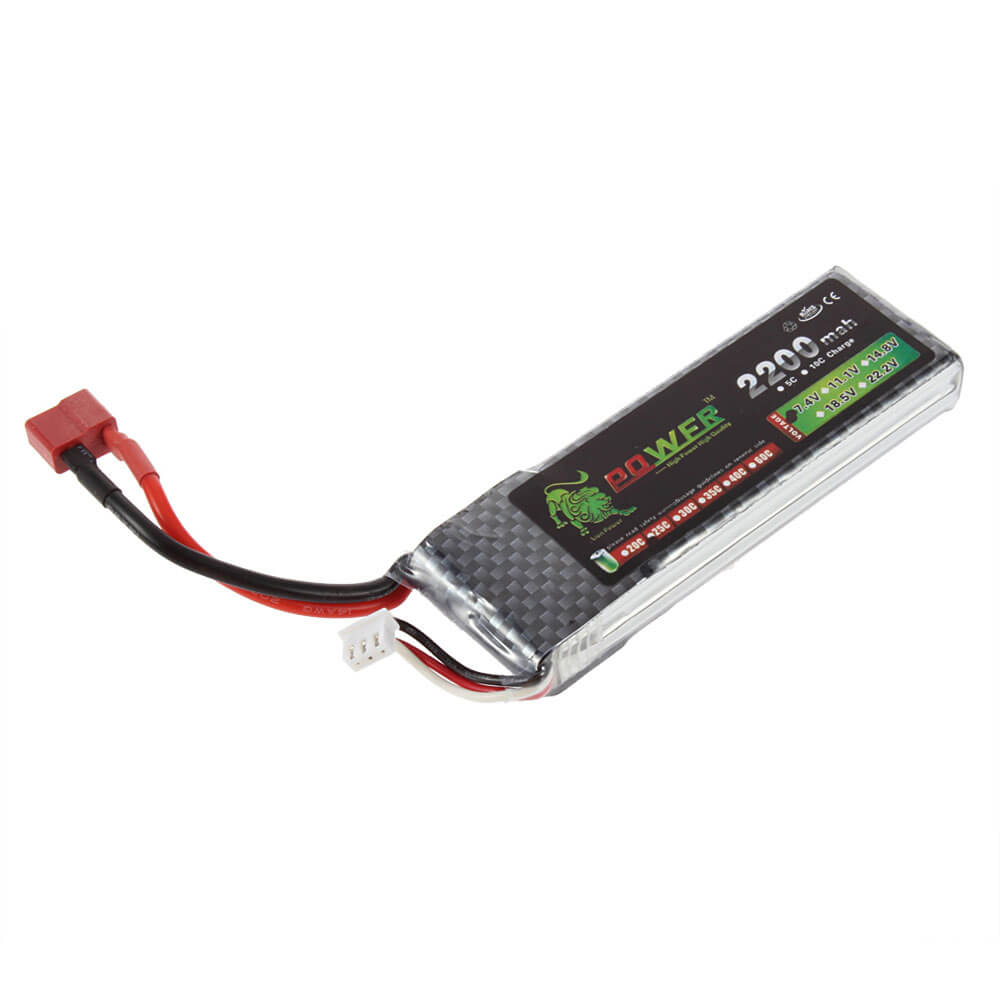 A+ Lion 7.4V 2S 2200mah 25C Lipo Battery Power for Tamiya RC Car Truck Model