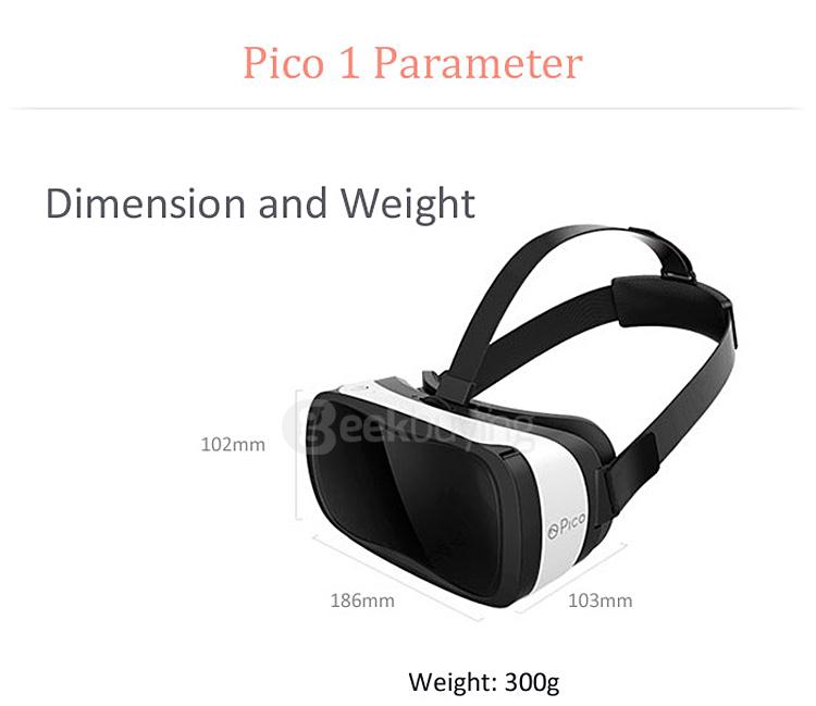 Pico 1 3D VR Virtual Reality Headset FOV96 IPD Adjustment VR Helmet