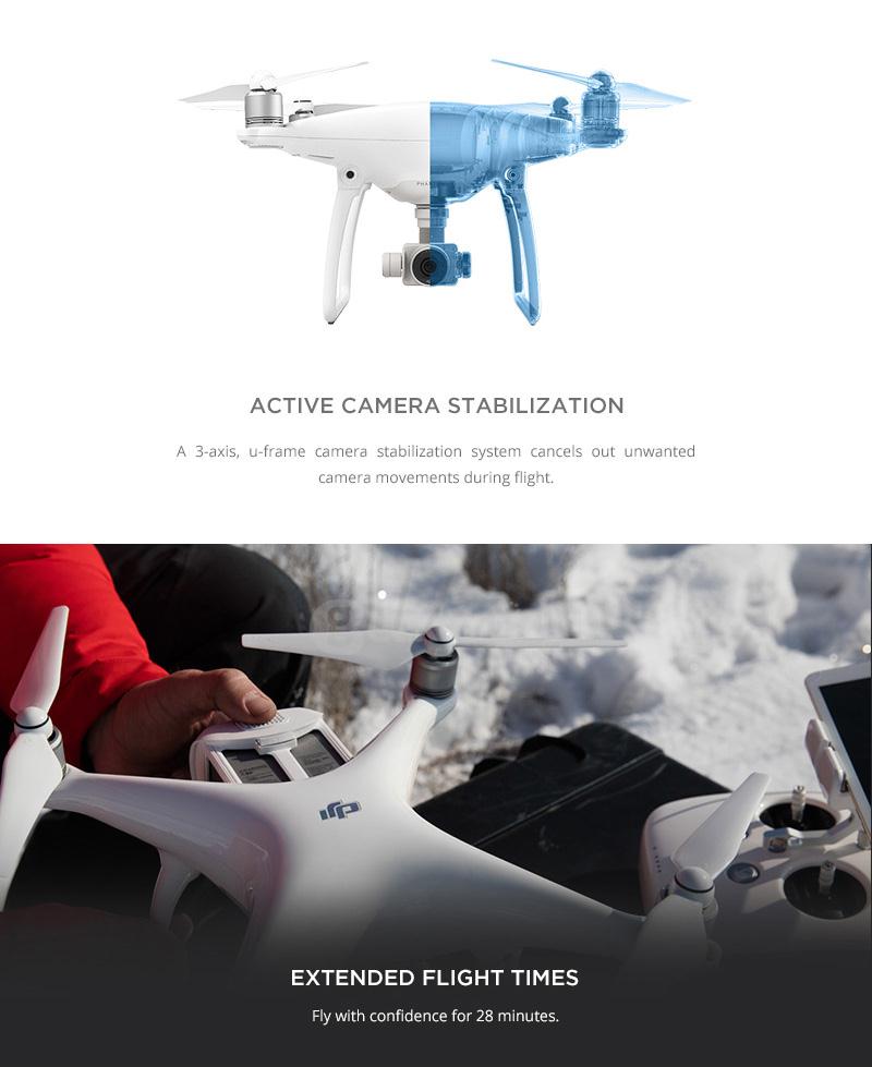 DJI Phantom 4 4K UHD Camera 5.8G FPV 20 m/s 94 Degrees FOV Sence and Avoid RC Quadcopter RTF