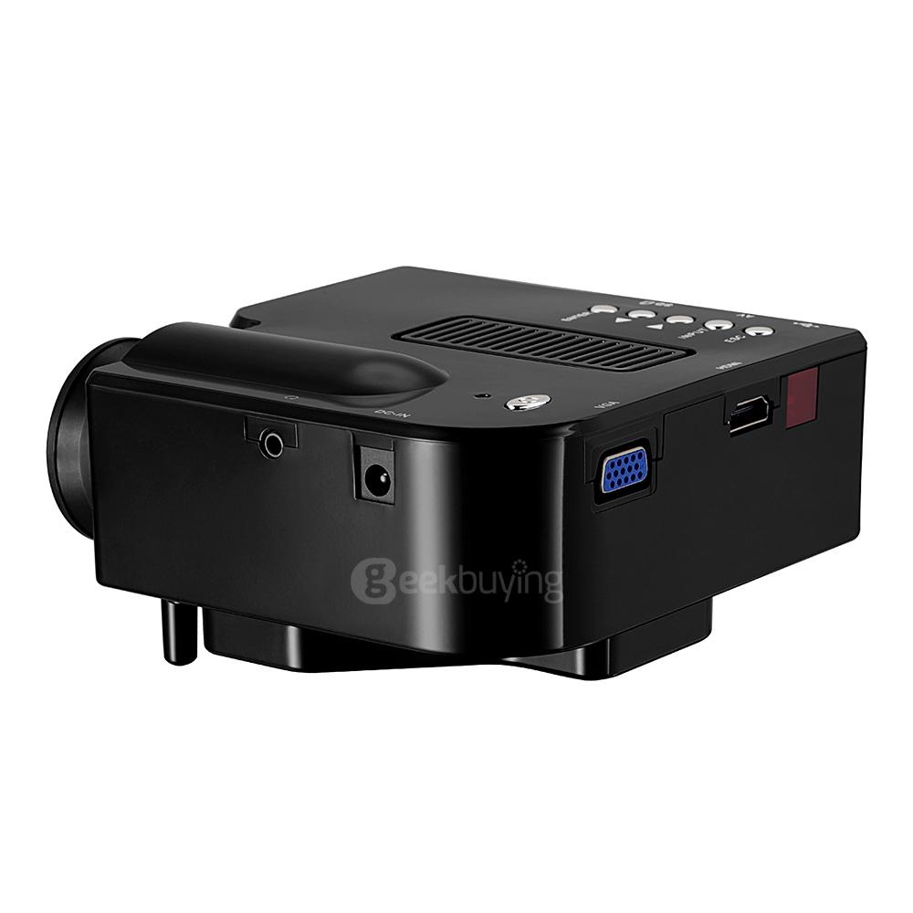 Vivibright GP5S Mini LED Projector 320x240 80ANSI Lumens HDMI USB SD VGA 1080P Home Theater Projector