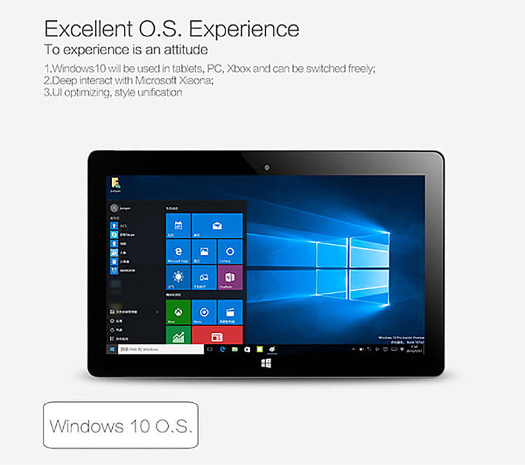 Jumper EZpad 5S Flagship 11.6 inch Intel Cherry Trail Z8300 Windows10 4GB/64GB 2in1 Ultrabook Tablet PC Quad Core 1.84GHz IPS 1920*1080 HDMI - Silver