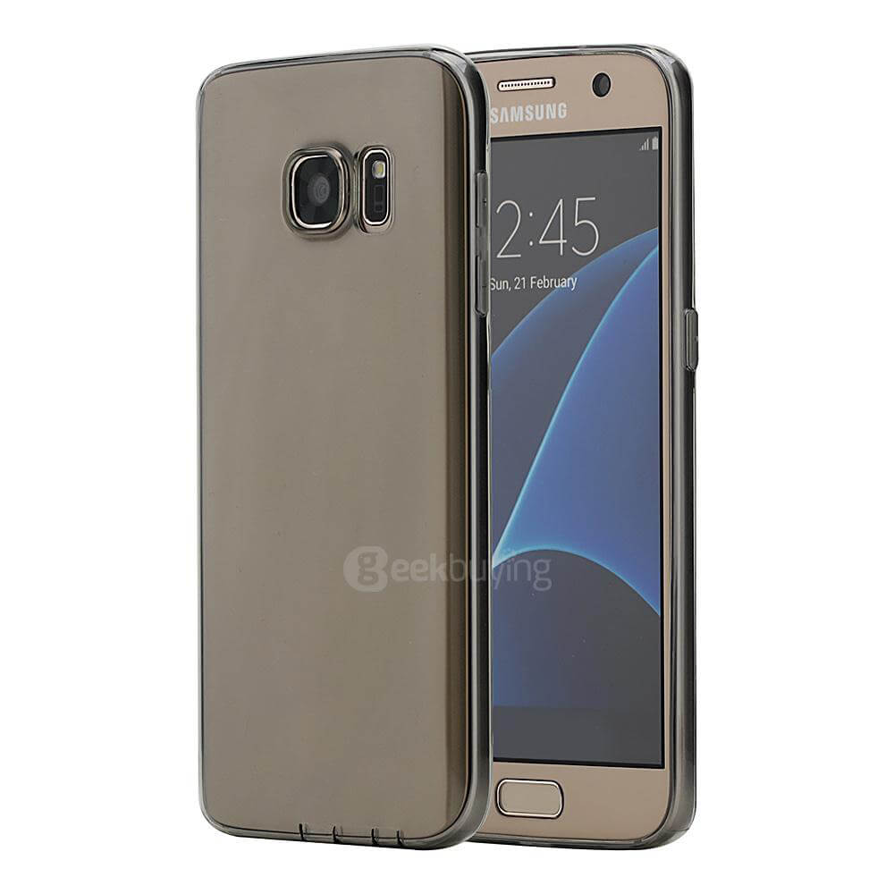ROCK Case For Samsung Galaxy S7 Ultrathin Invisible Protective TPU Phone Cover - Transparent Black