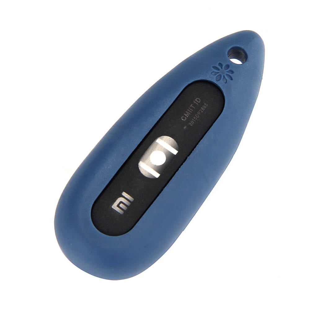 New Water Drop-shaped Silicone Necklace Pendant Case for Xiaomi Miband / 1S Smart Bracelets - Deep Blue
