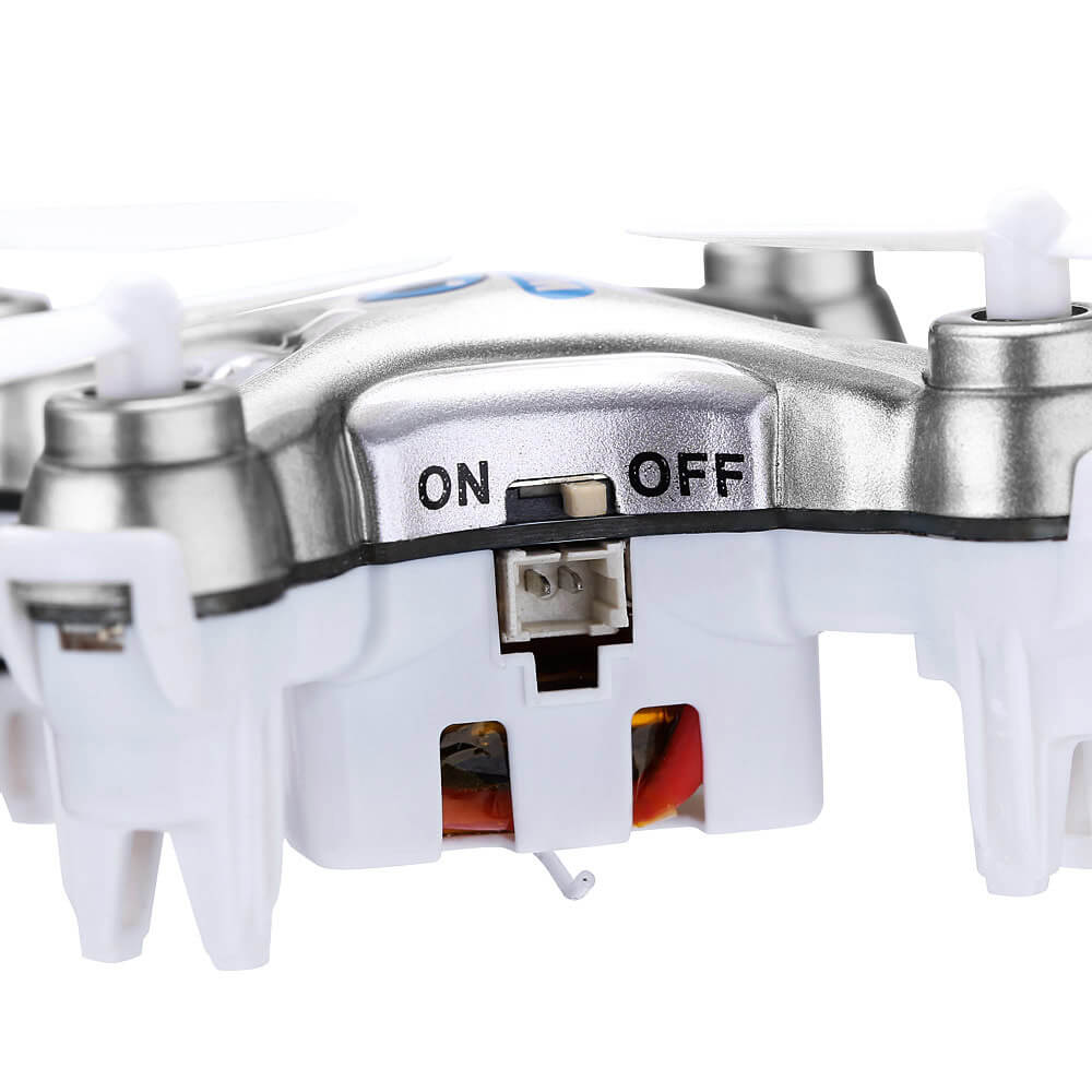 Cheerson CX-10W CX10W Mini Wifi FPV 0.3MP Camera LED 3D Flip 2.4G 4CH 6 Axis RC Quadcopter RTF - Dark Gray