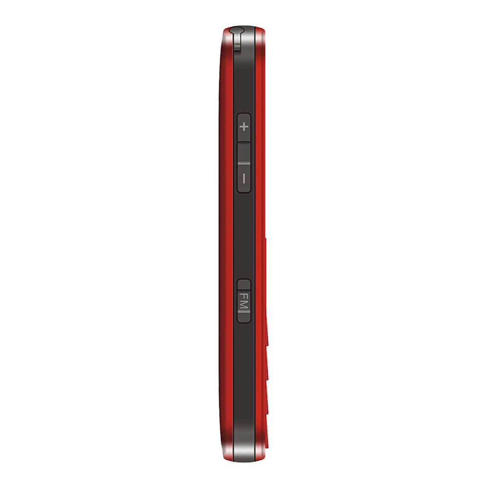 ZTE L580 2.3inch Old Man Mobile Phone MTK6250A 2.3 Inch Screen 32MB ROM+64MB RAM SOS FM Camera GSM 900/1800MHz MP3 LED flashlight  - Red