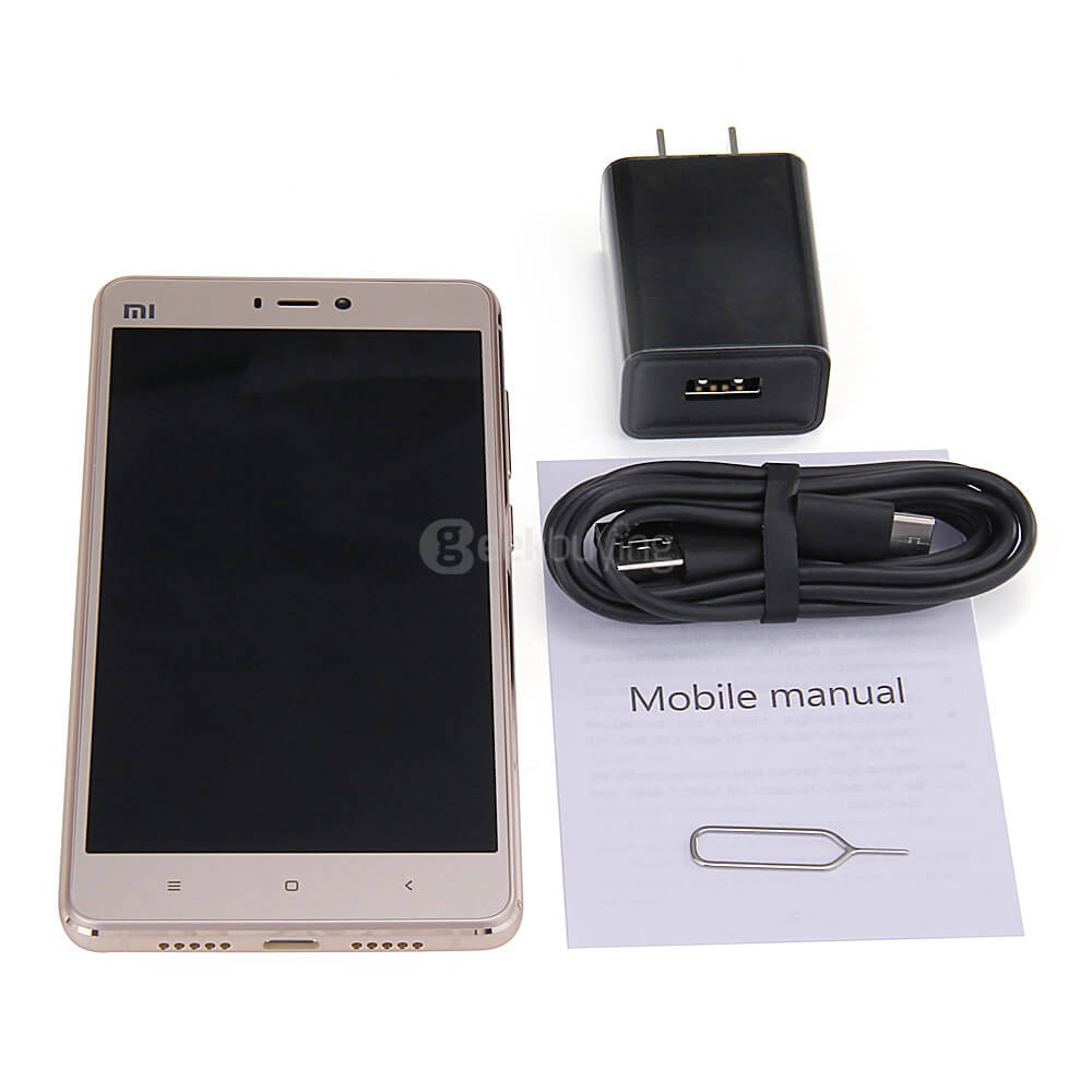 Xiaomi Mi4S /Mi 4S 4G LTE 5.0inch FHD MIUI 7.2 OS 3GB 64GB Smartphone 64-bit Snapdragon 808 Hexa Core 13.0MP Touch ID Type-C QC2.0 - Gold