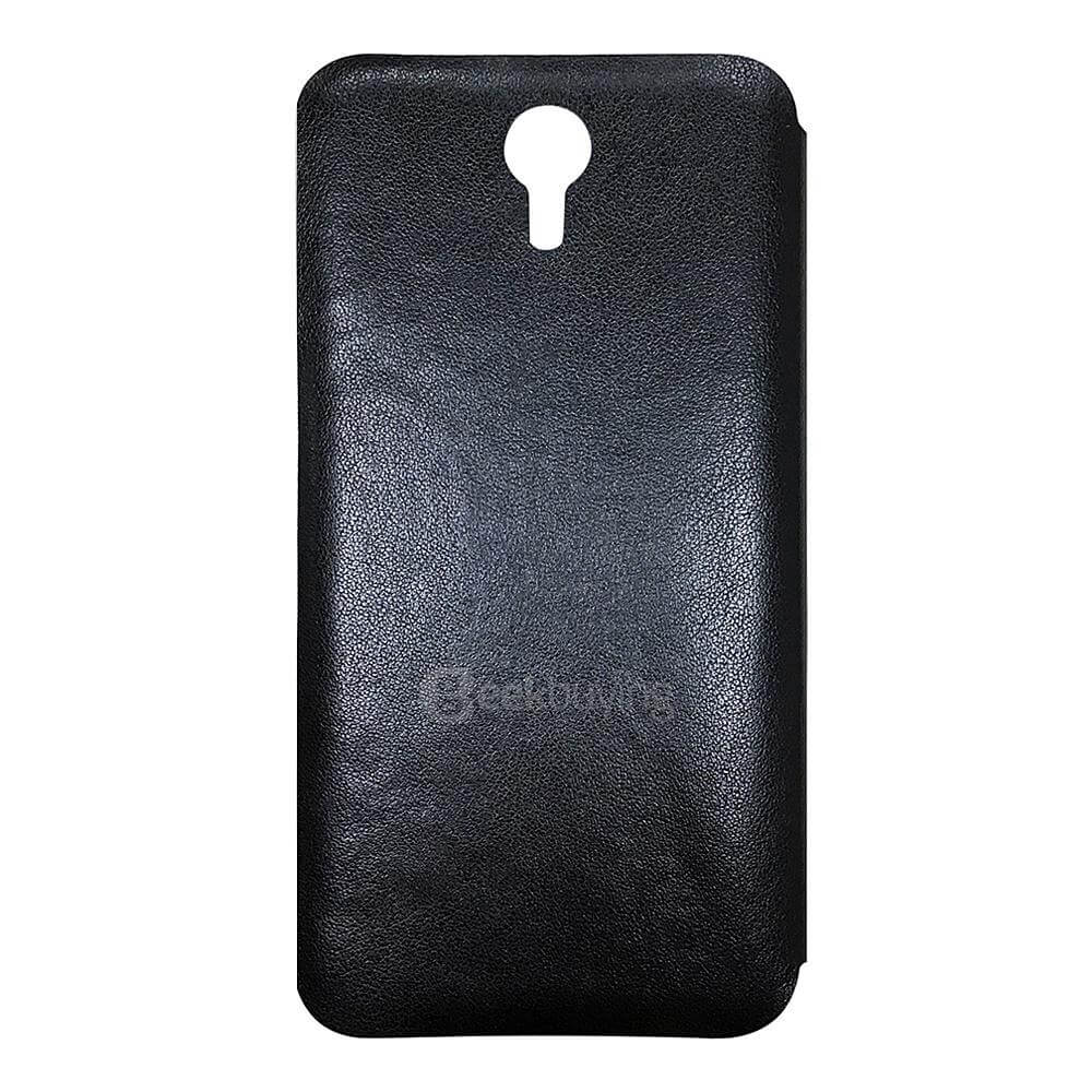 Original Package Flip Cover Protective Case + Glass Protective Film for HOMTOM HT3/HT3 Pro Smartphone - Black