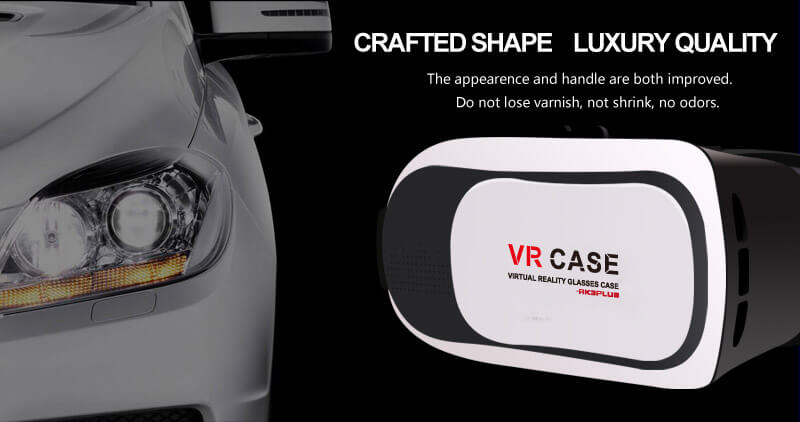 VR Case RK3Plus 3D Virtual Reality VR Headset IPD Focus Adjust FOV90 Gamepad Blu-ray Proof Toughened Glass  for 3.5 - 6 inch Smartphones