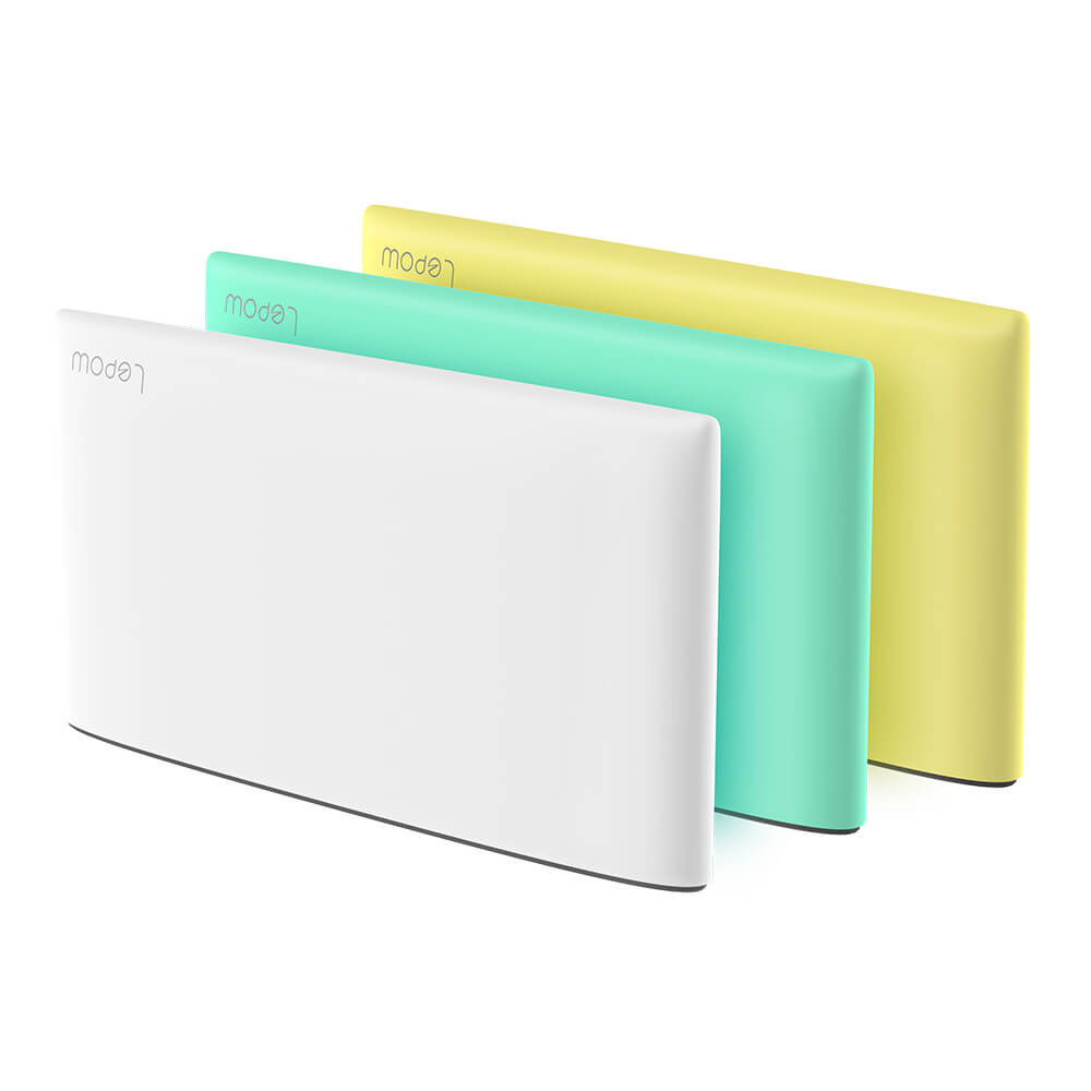 Lepow POKI Portable 10000mAh Lithium Polymer Smart Power Bank External Battery - White