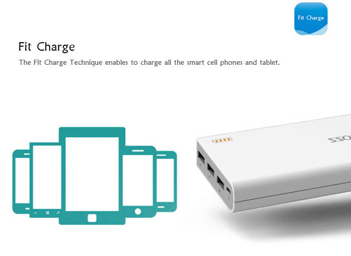 Original ROMOSS Sense9 3 USB 25000mAh Power Bank Mobile Power Charger with Digital Display - White