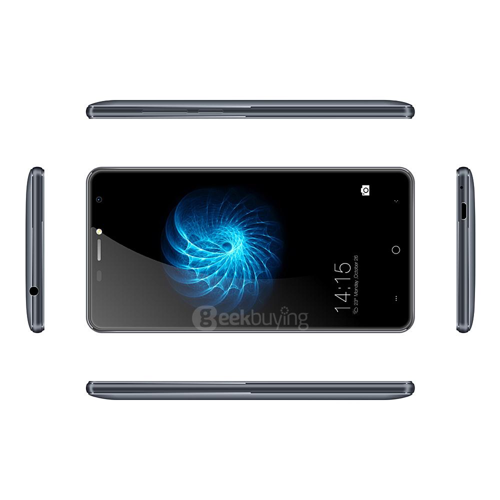 LEAGOO ALFA 2 5.0inch IPS HD Android 5.1 Smartphone MT6580 Quad Core 1.3GHz 1GB RAM 16GB ROM 3G GPS 13.0MP Camera - Gray