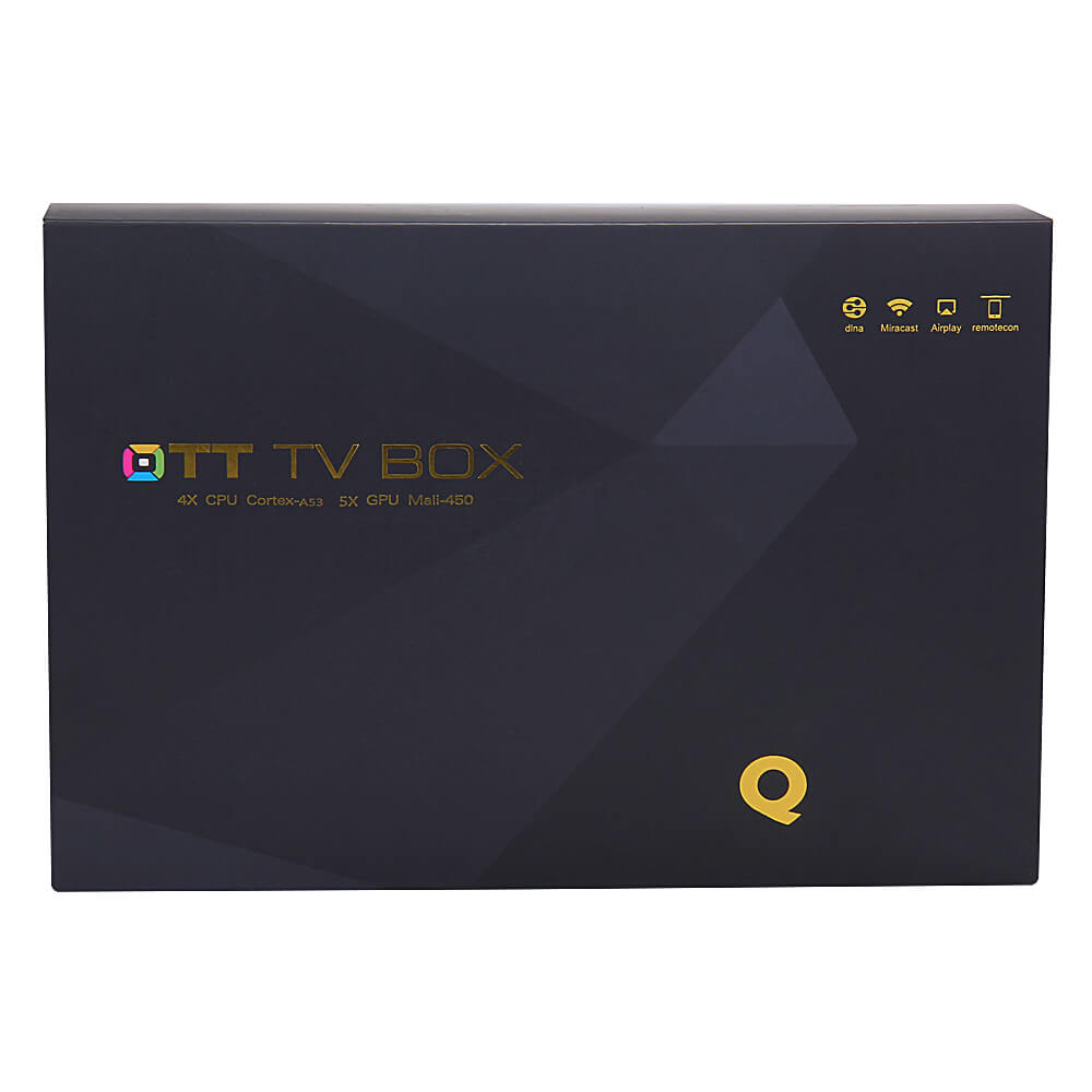 Q-BOX 4K KODI Preinstalled Amlogic S905 TV Box Android 5.1 2G/16G 2.4G+5G Dual Band WIFI 1000M LAN Bluetooth4.0