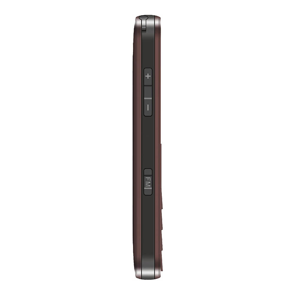 ZTE L580 2.3inch Old Man Mobile Phone MTK6250A 2.3 Inch Screen 32MB ROM+64MB RAM SOS FM Camera GSM 900/1800MHz MP3 LED flashlight - Coffee
