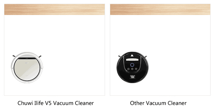 ILIFE V5 Intelligent Robotic Vacuum Cleaner Sweeper - White