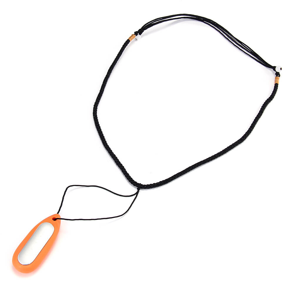 New Water Drop-shaped Silicone Necklace Pendant Case for Xiaomi Miband / 1S Smart Bracelets - Orange