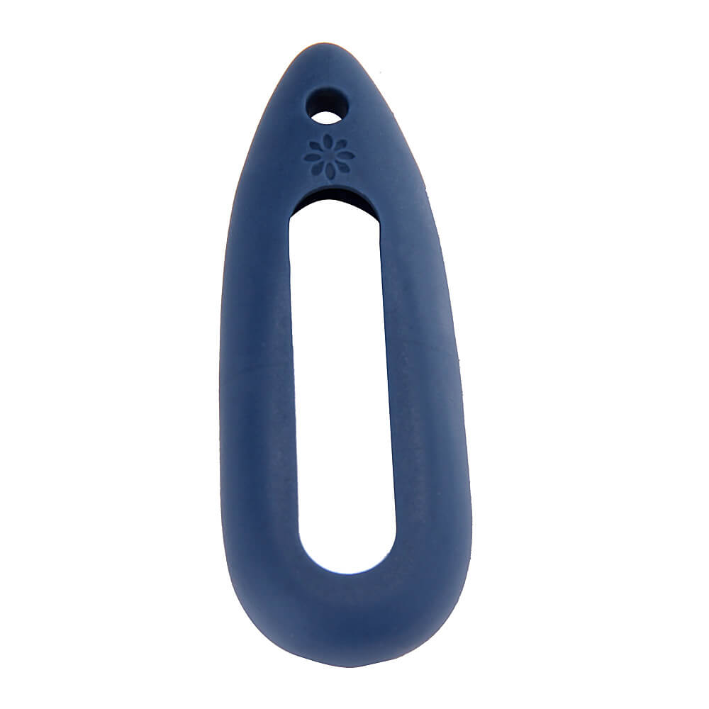 New Water Drop-shaped Silicone Necklace Pendant Case for Xiaomi Miband / 1S Smart Bracelets - Deep Blue