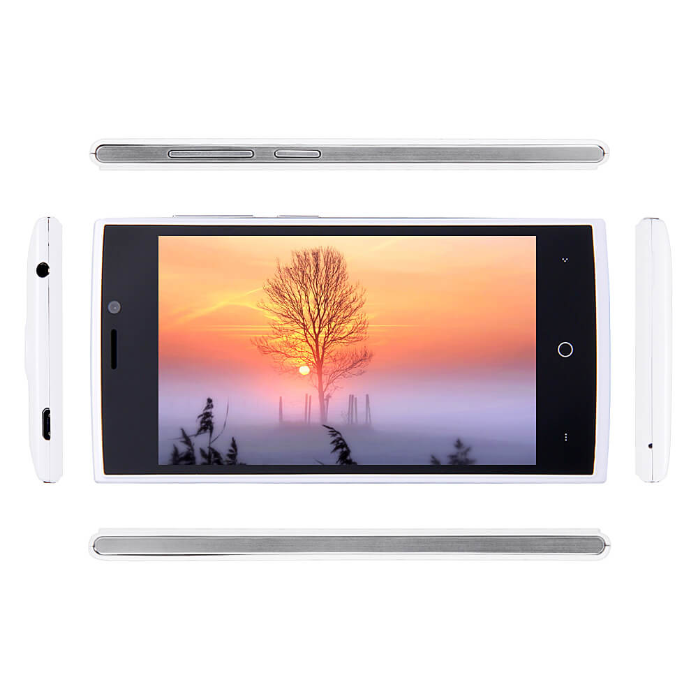 [HK Stock]LEAGOO Elite 8 4.0inch 4G LTE Android 5.1 Smartphone 64bit MTK6735M Quad Core 1.0Ghz 512MB RAM 4GB ROM - White