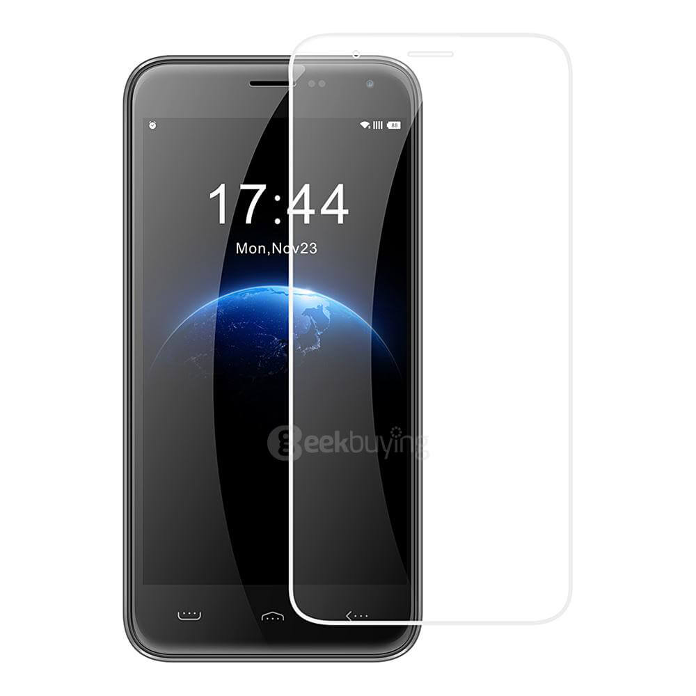 Original Package Flip Cover Protective Case + Glass Protective Film for HOMTOM HT3/HT3 Pro Smartphone - Black
