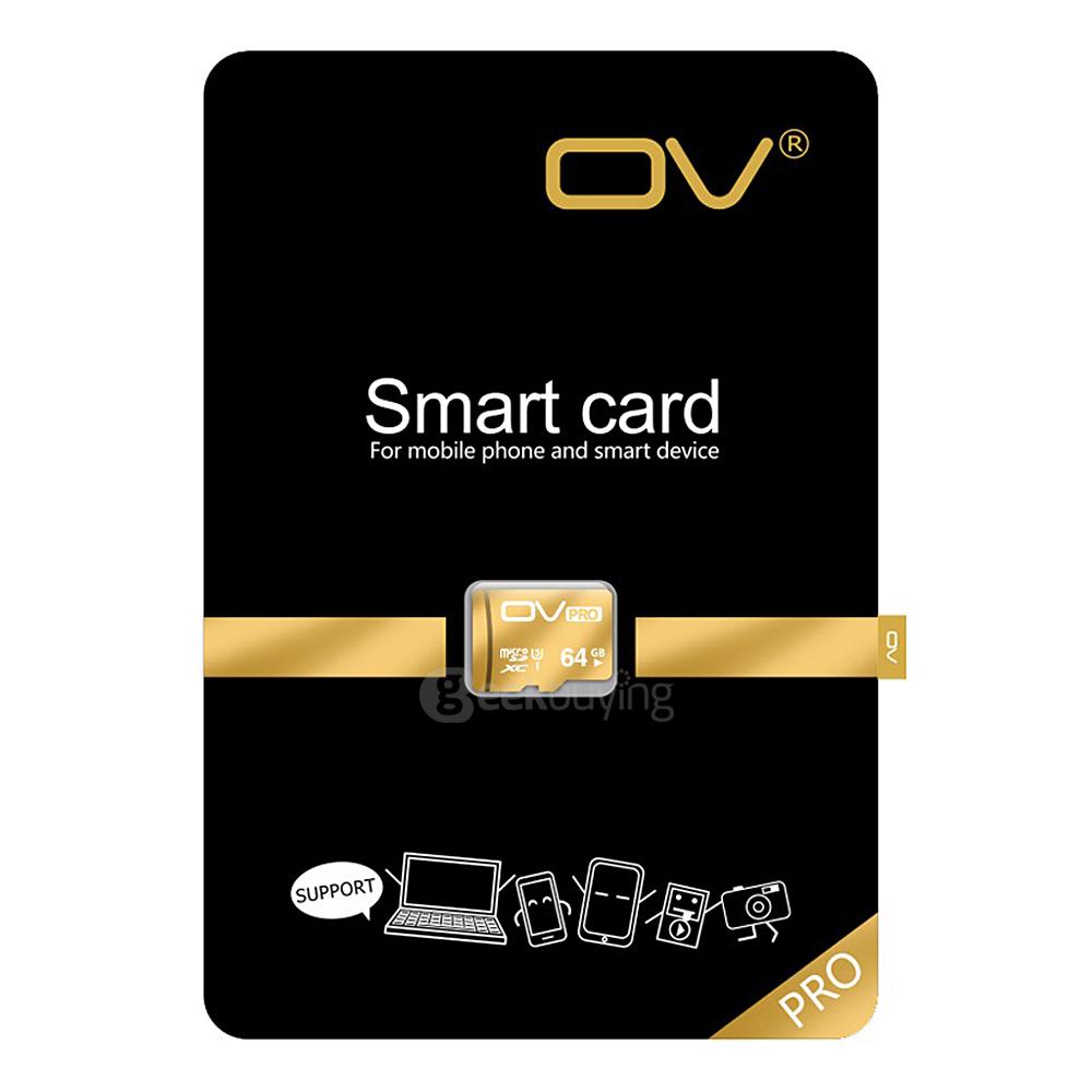 OV UHS-I U3 64GB mikro SD kártya TF kártya Nagy sebességű mobiltelefon memóriakártya - arany