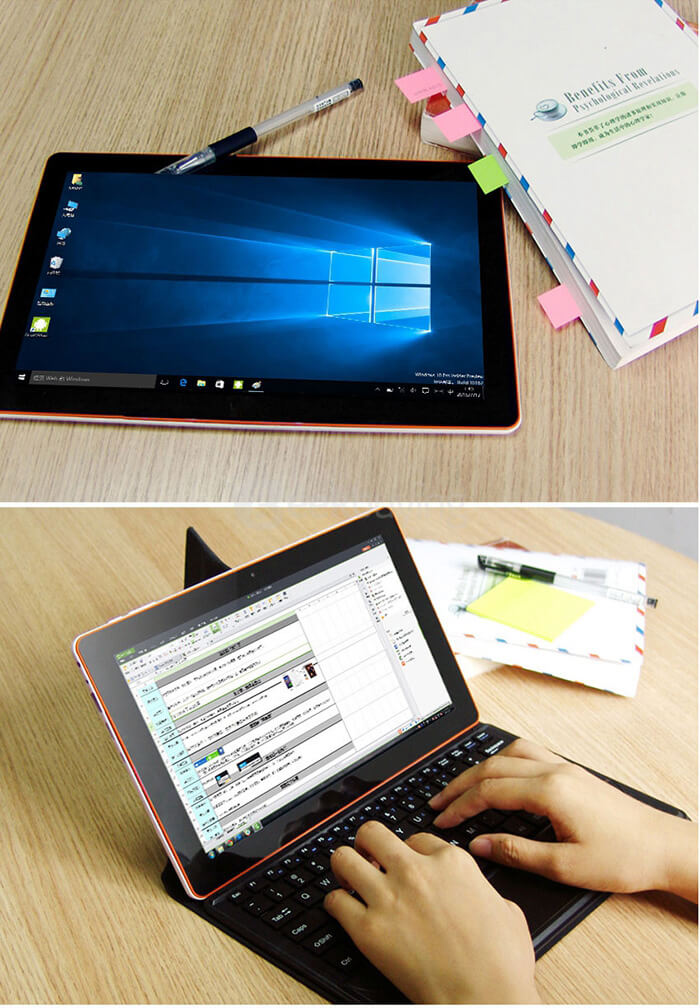 Jumper EZpad 4S 2in1 Ultrabook Tablet PC 10.6 inch Windows10 2GB/32GB Intel Cherry Trail Z8300 Quad Core 1.84GHz IPS 1366*768 HDMI - Black+White