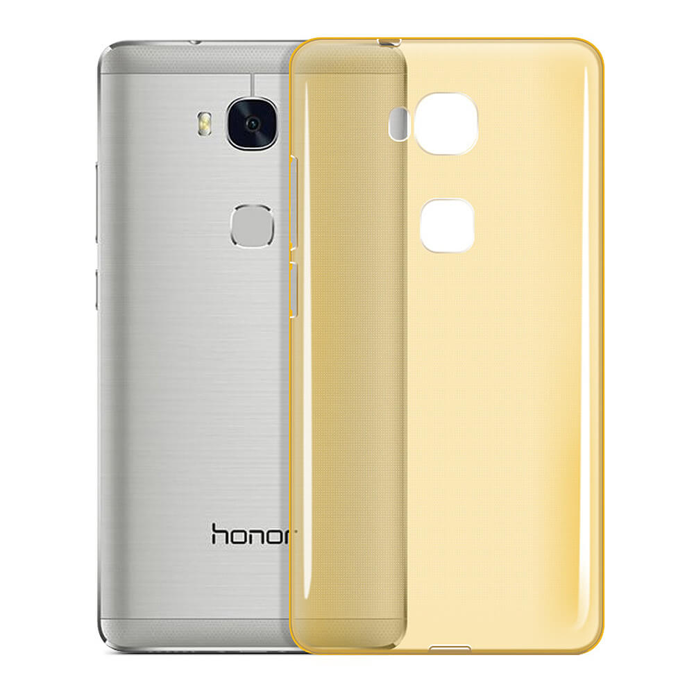 TPU Case For HUAWEI Honor 5X Back Cover Ultra-thin Drop-resistance Soft Phone Shell - Gold