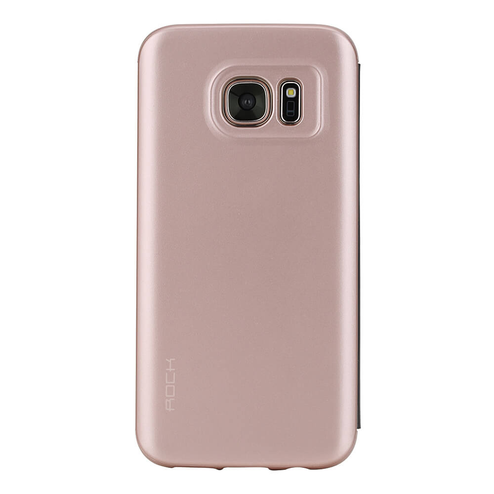 ROCK Case For Samsung Galaxy S7 Edge Smart Sleep Protective Cover - Pink