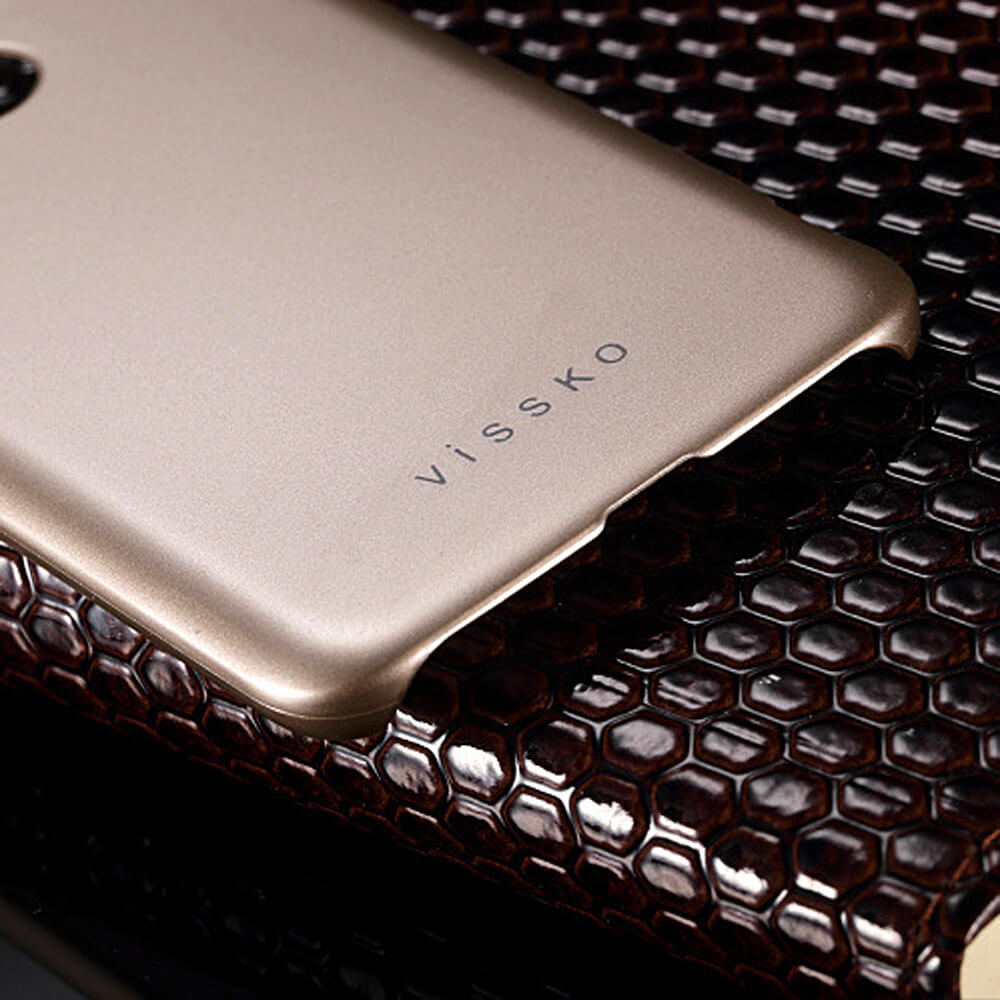 Vissko For LG G5 Phone Case PC Hard Shell Pearly Protective Back Cover - Golden