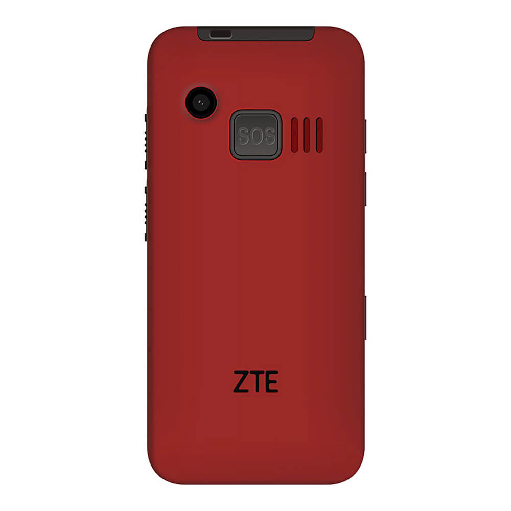 ZTE L580 2.3inch Old Man Mobile Phone MTK6250A 2.3 Inch Screen 32MB ROM+64MB RAM SOS FM Camera GSM 900/1800MHz MP3 LED flashlight  - Red