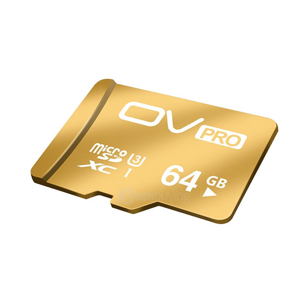 OV UHS-I U3 64GB mikro SD kártya TF kártya Nagy sebességű mobiltelefon memóriakártya - arany