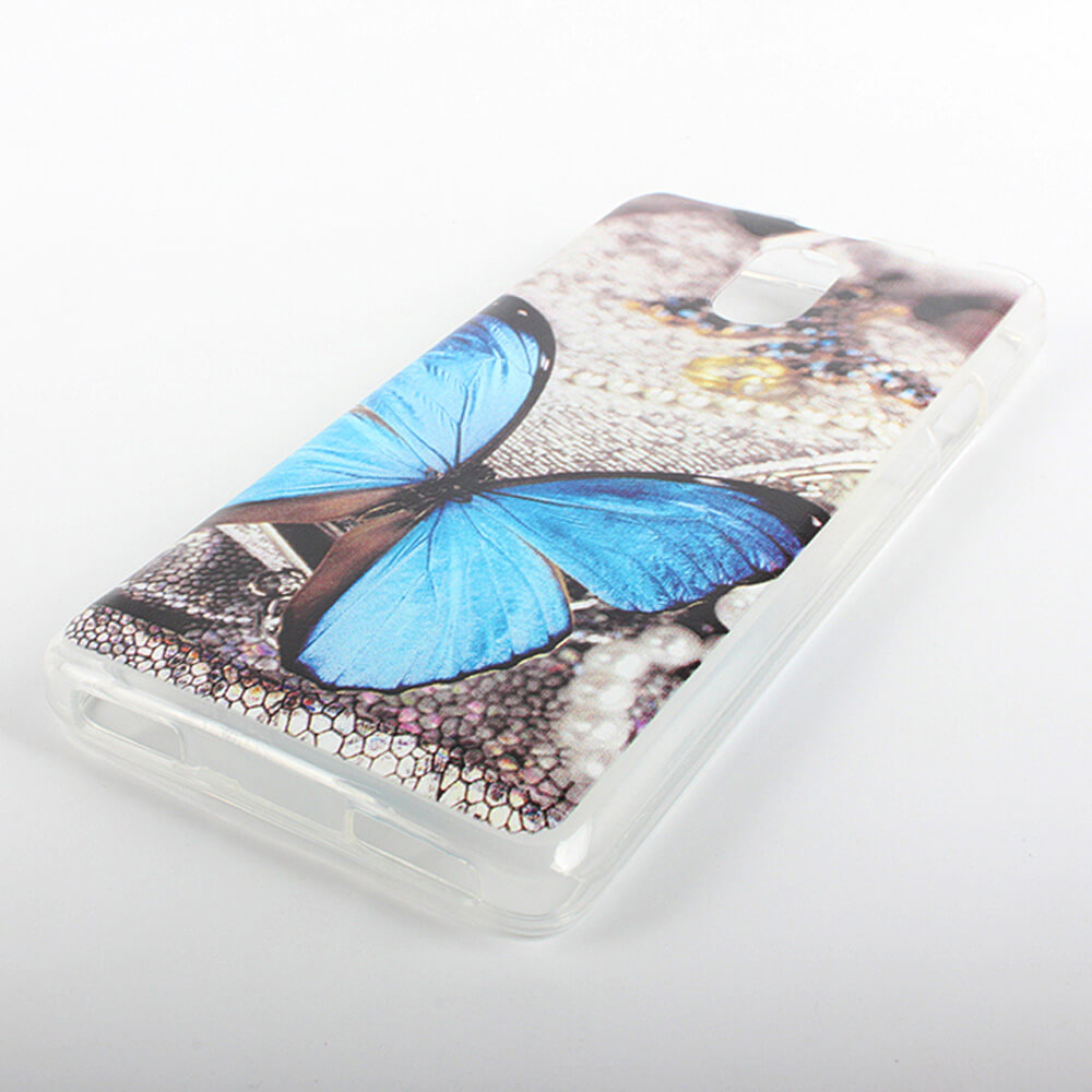 Phone Case For Lenovo P1M Coloured Pattern Protective Soft Plastic Back Cover - Butterfly
