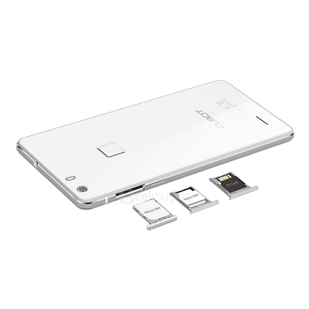 CUBOT S500 5.0inch IPS HD 4G FDD-LTE Android 5.1 Smartphone 2GB 16GB 64-bit MTK6735 Quad Core 13.0MP Touch ID - White