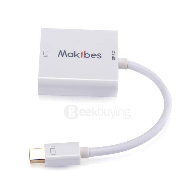 Makibes MP12-D MINI DP to DVI Adapter 1.2 in ABS Material