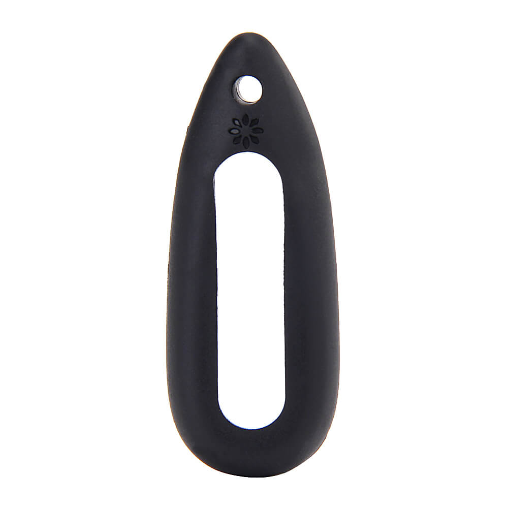 New Water Drop-shaped Silicone Necklace Pendant Case for Xiaomi Miband / 1S Smart Bracelets - Black