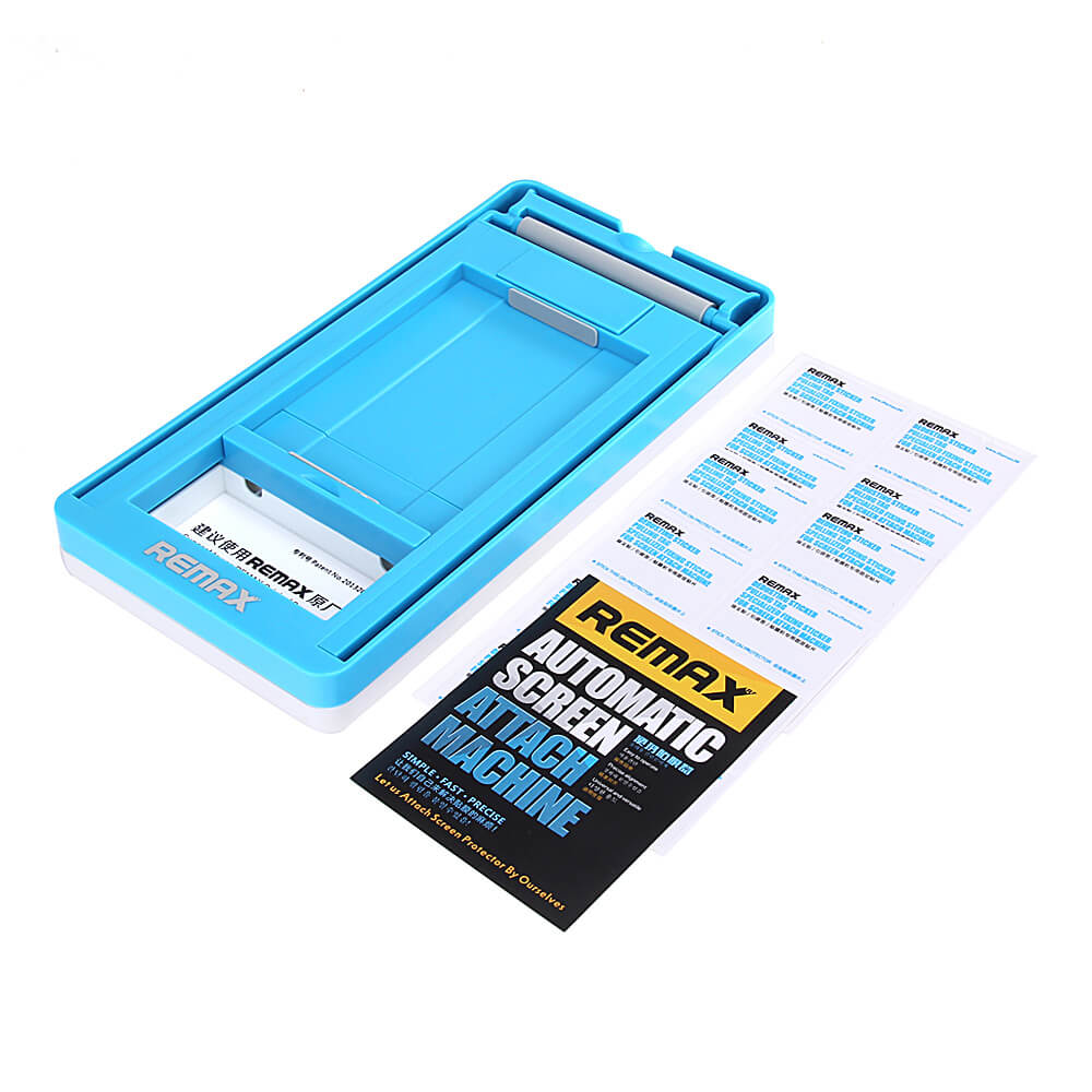 REMAX Portable Automatic Commonly Used Screen Protector Attach Machine For Smartphones Under 5.8inch - Blue