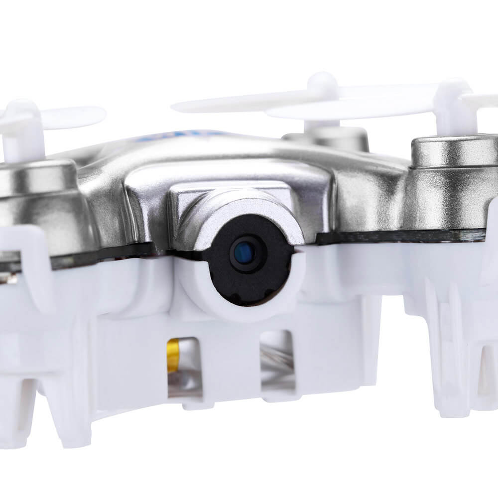 Cheerson CX-10W CX10W Mini Wifi FPV 0.3MP Camera LED 3D Flip 2.4G 4CH 6 Axis RC Quadcopter RTF - Dark Gray